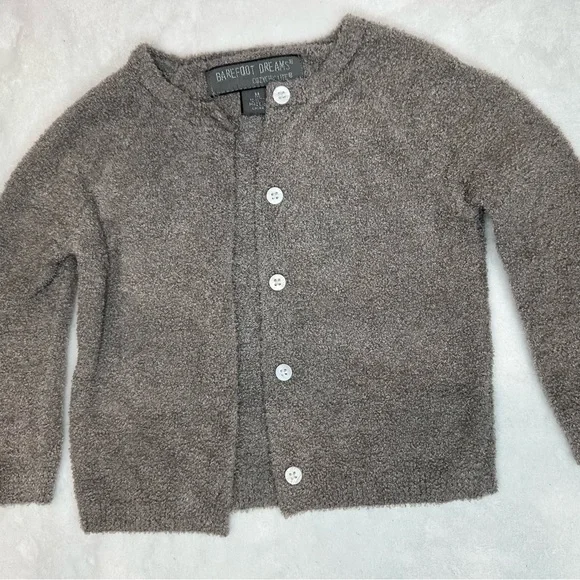 Barefoot Dreams Cozychic lite Kids Cardi and pant Set - Gray 12 - 18 months